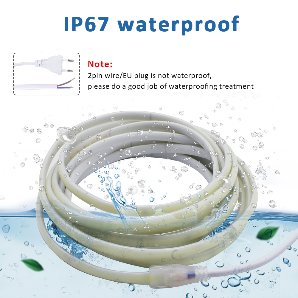 ไฟแถบ LED COB กันน้ำ 220V IP67 - Outdoor Power Strip Weatherproof บทวิจารณ์และราคา