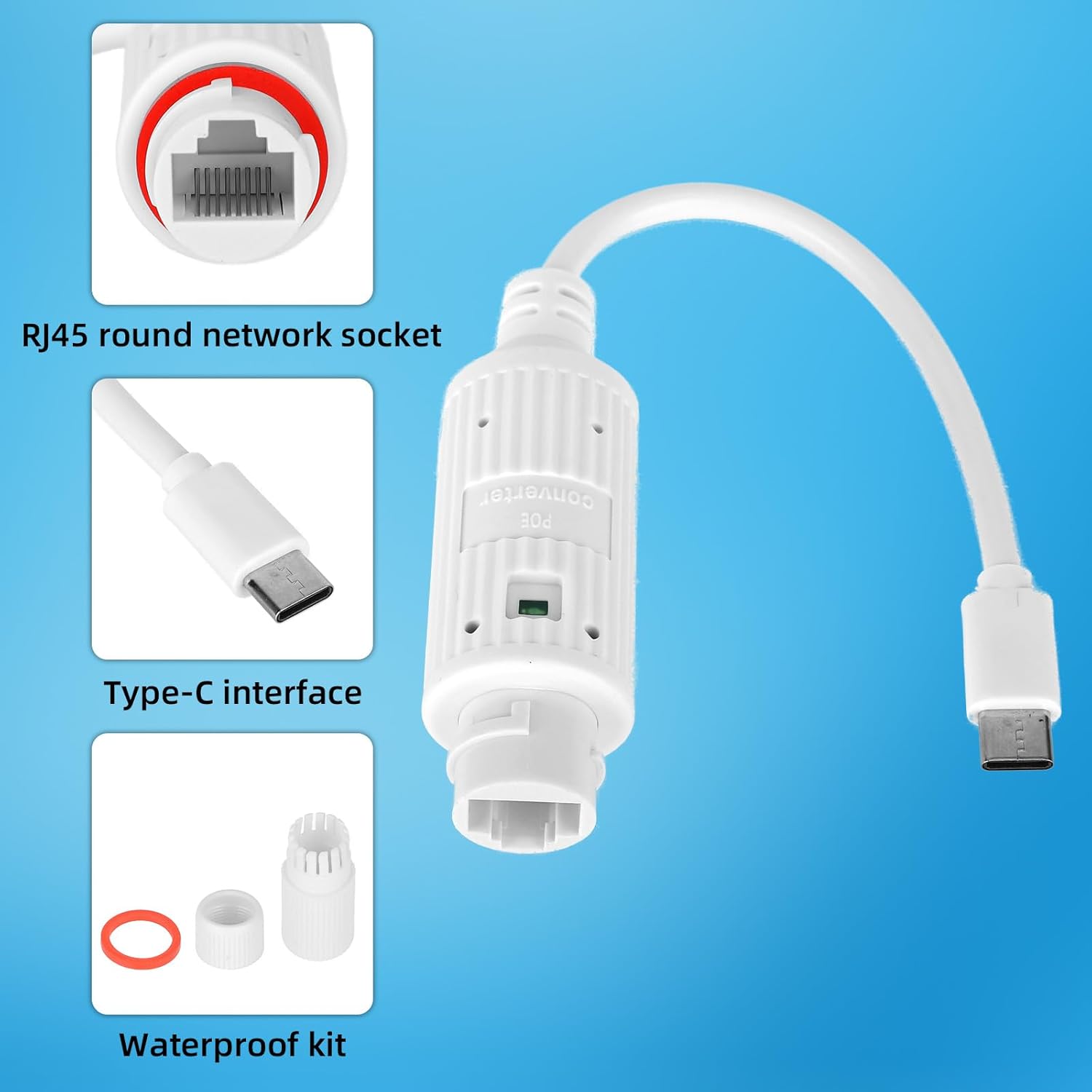 ตัวแปลงไฟ POE เป็น USB-C สำหรั - Outdoor Power Adapter Usb C บทวิจารณ์และราคา